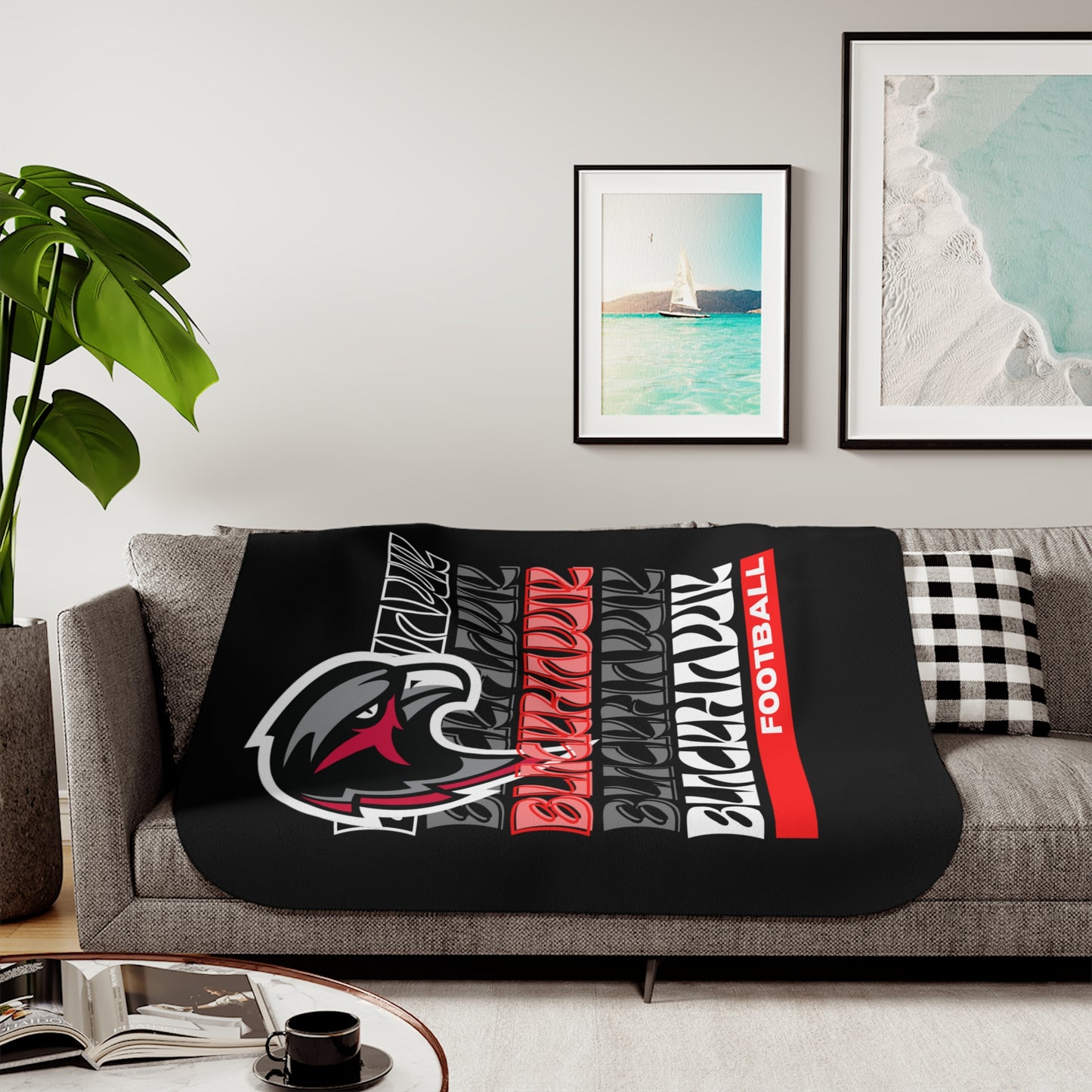 BlackHawk Football -  Sherpa Blanket