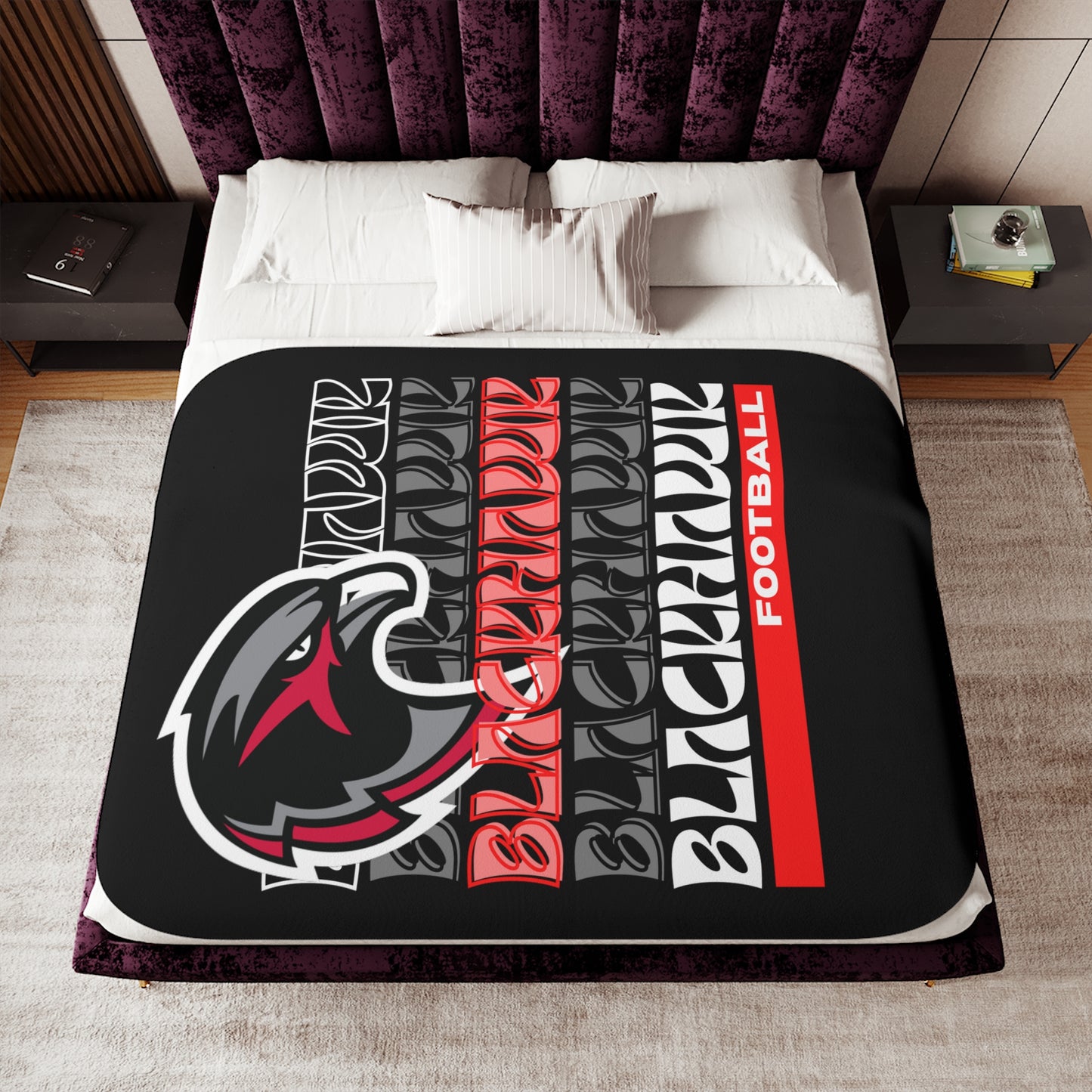 BlackHawk Football -  Sherpa Blanket