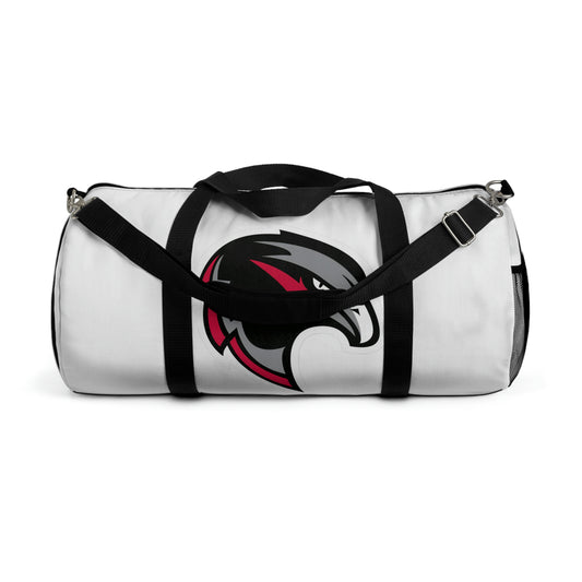 White Duffel Bag - Hawk Head