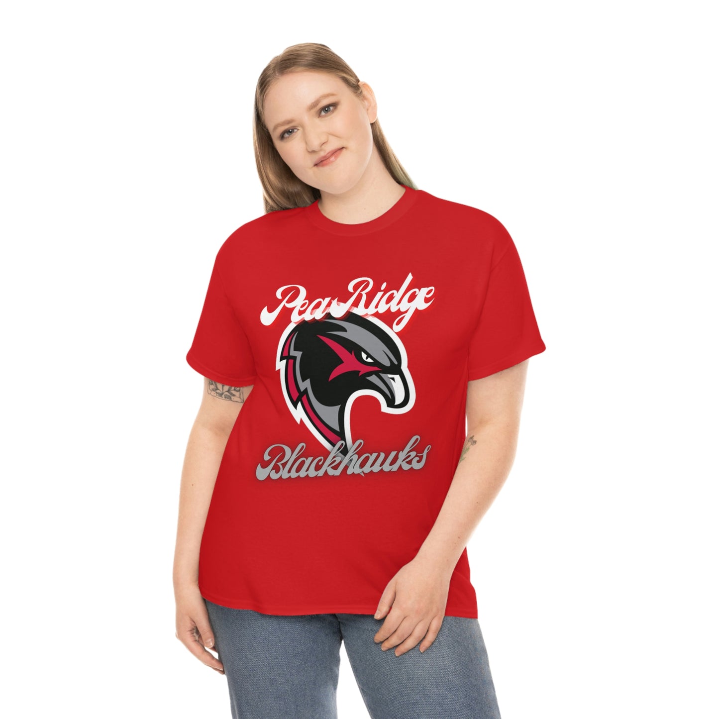 Unisex Heavy Cotton Tee - Pea Ridge BlackHawks