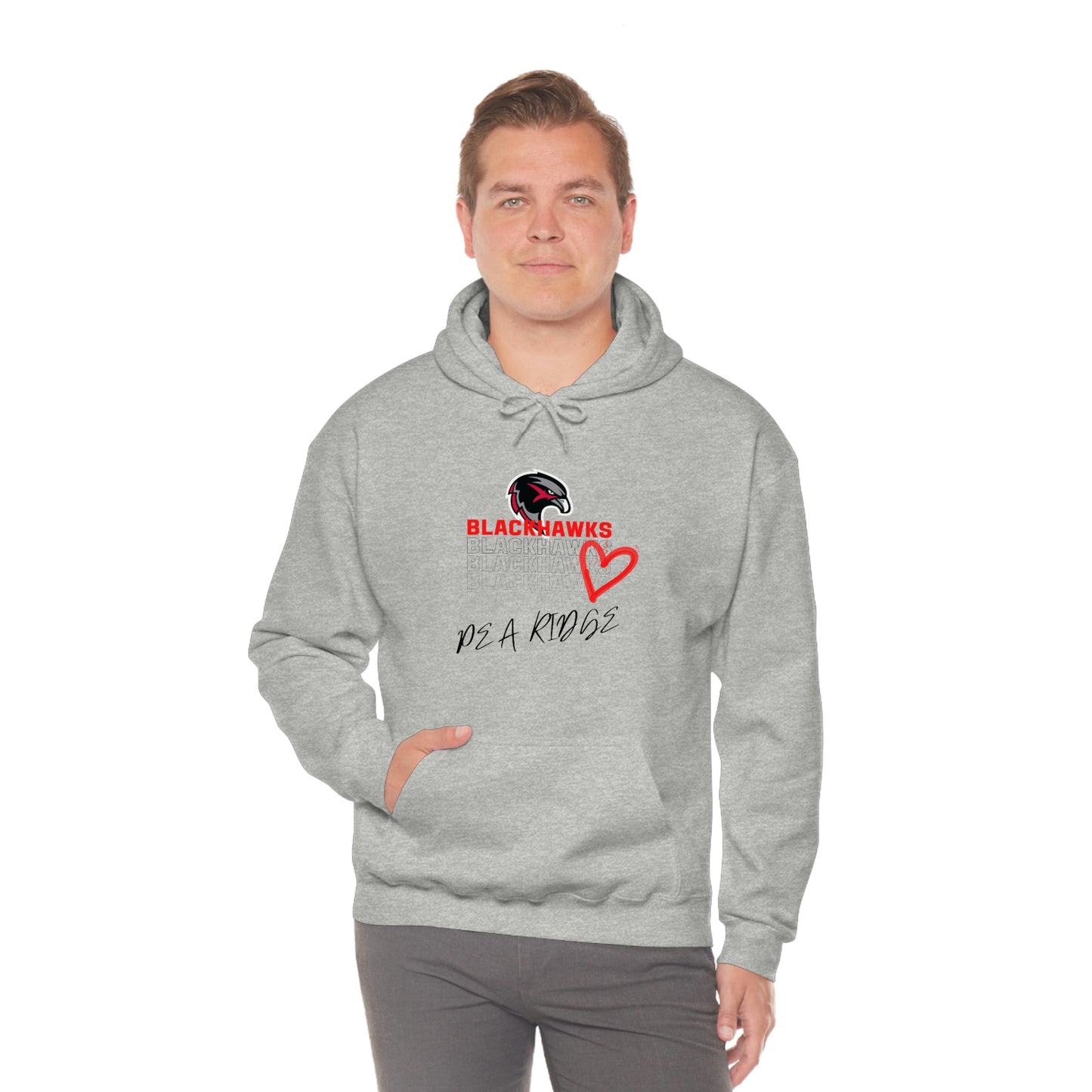 Unisex Heavy Blend™ Hooded Sweatshirt - Pea Ridge Heart