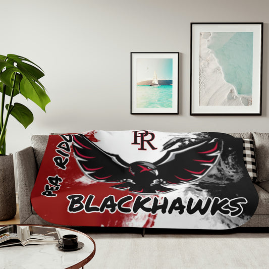 Pea Ridge Blackhawks - Flying Hawk Sherpa Blanket