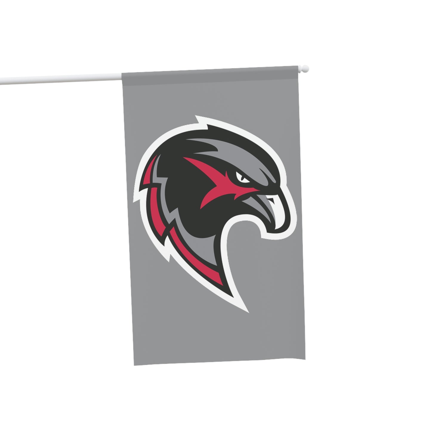 House Banner - Hawk Head - Grey