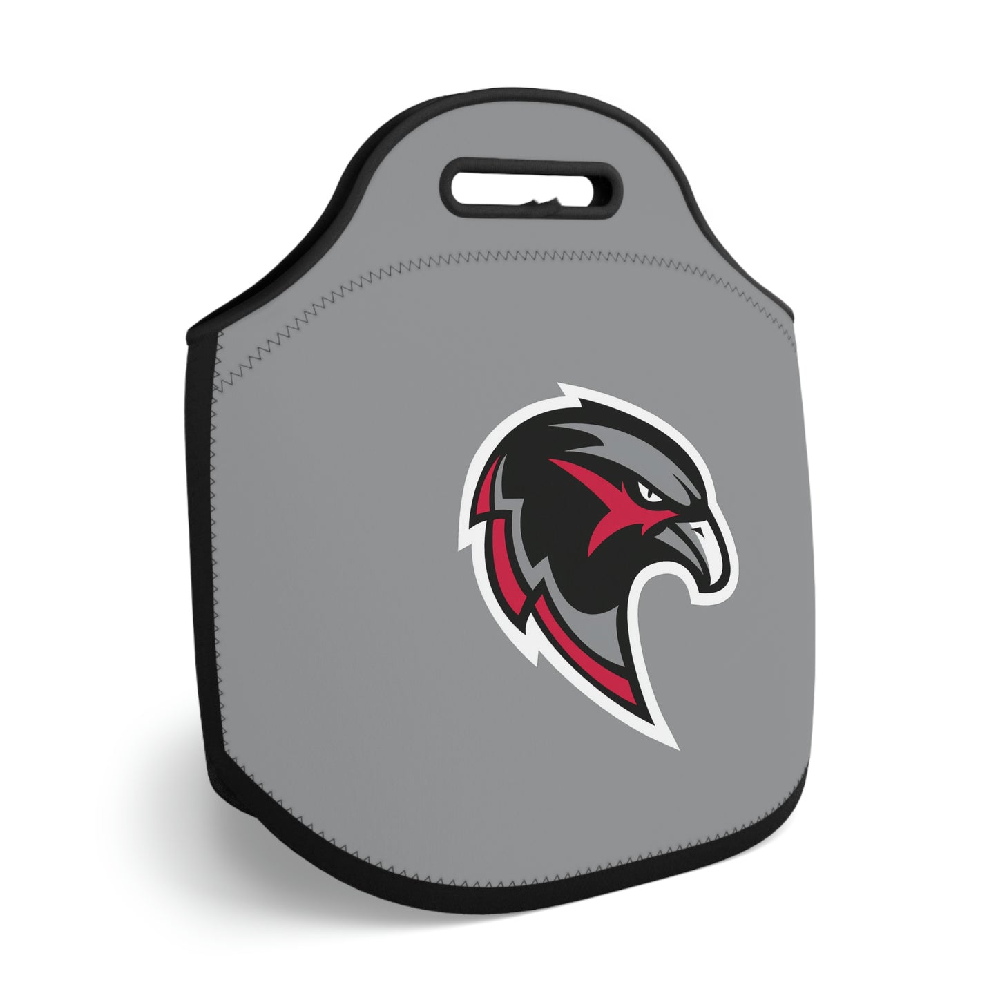 Neoprene Lunch Bag - Hawk Head - Grey