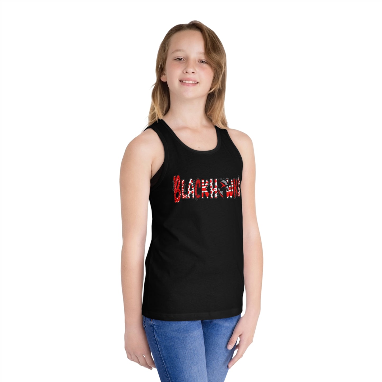 Kid's Jersey Tank Top - Blackhawks 2