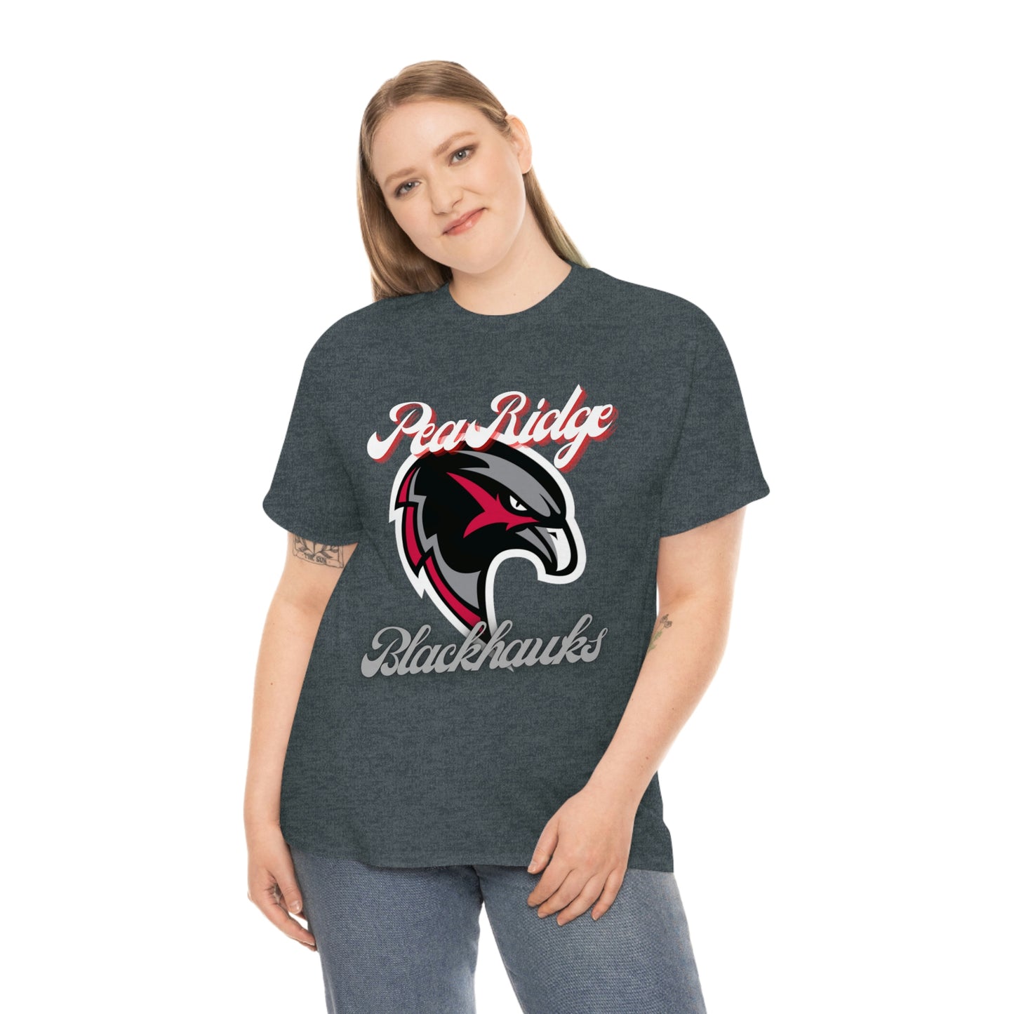 Unisex Heavy Cotton Tee - Pea Ridge BlackHawks