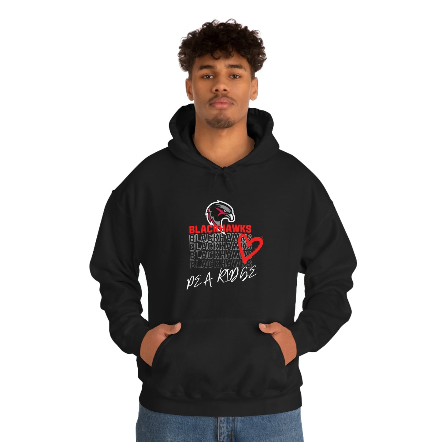 Unisex Heavy Blend™ Hooded Sweatshirt - Pea Ridge Heart