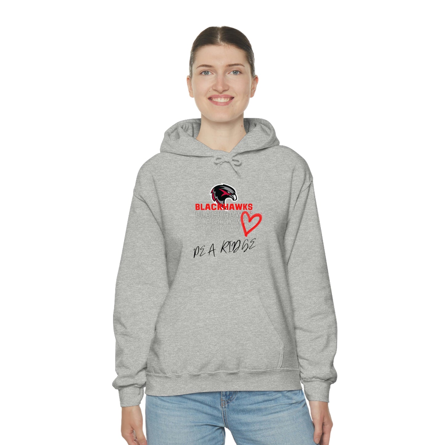 Unisex Heavy Blend™ Hooded Sweatshirt - Pea Ridge Heart