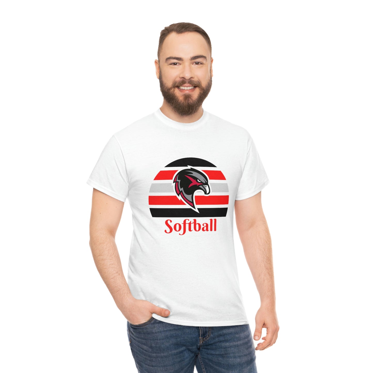 Unisex Heavy Cotton Tee - Softball 8