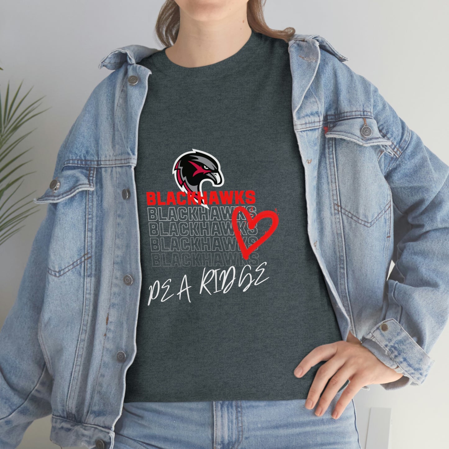 Unisex Heavy Cotton Tee - Pea Ridge Heart