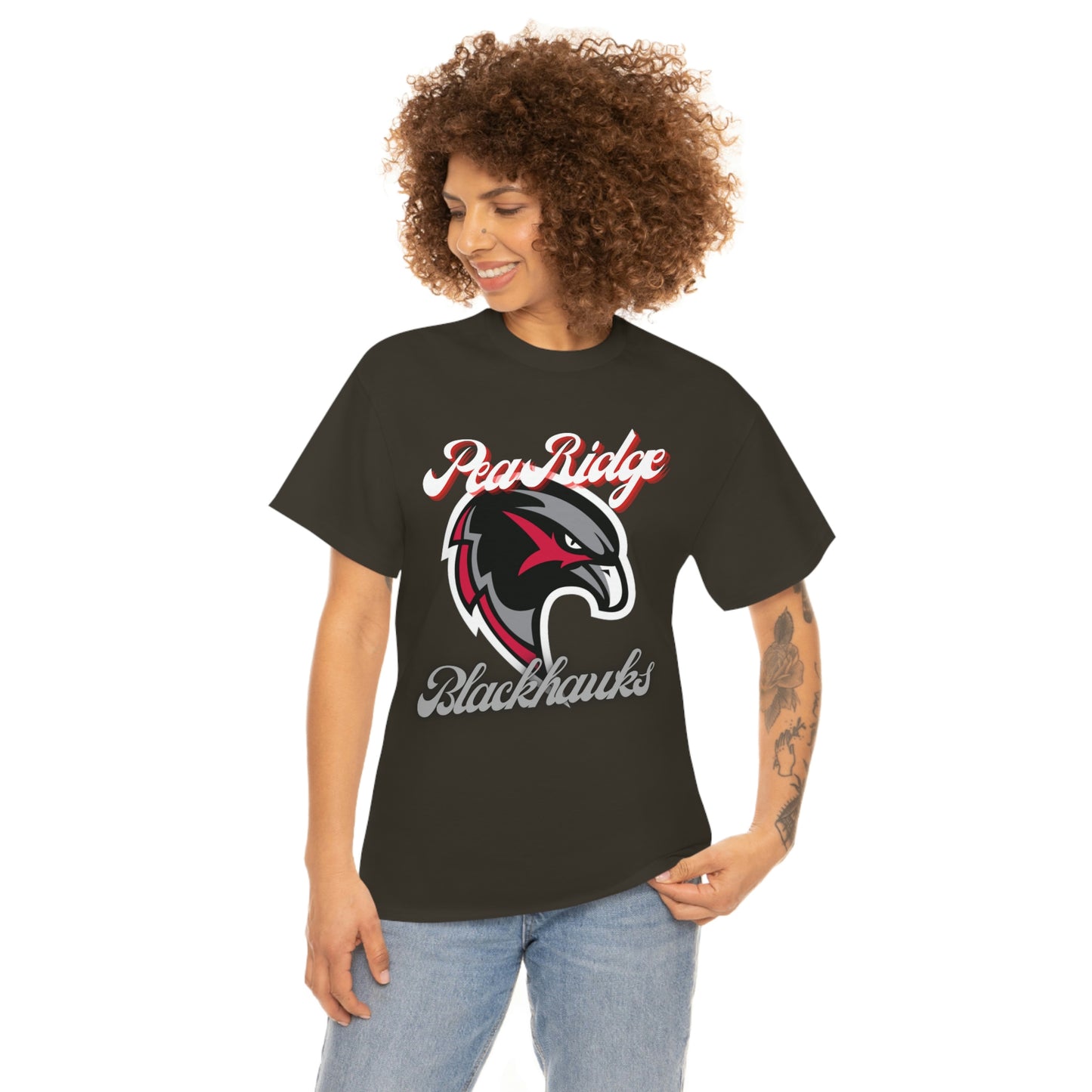 Unisex Heavy Cotton Tee - Pea Ridge BlackHawks