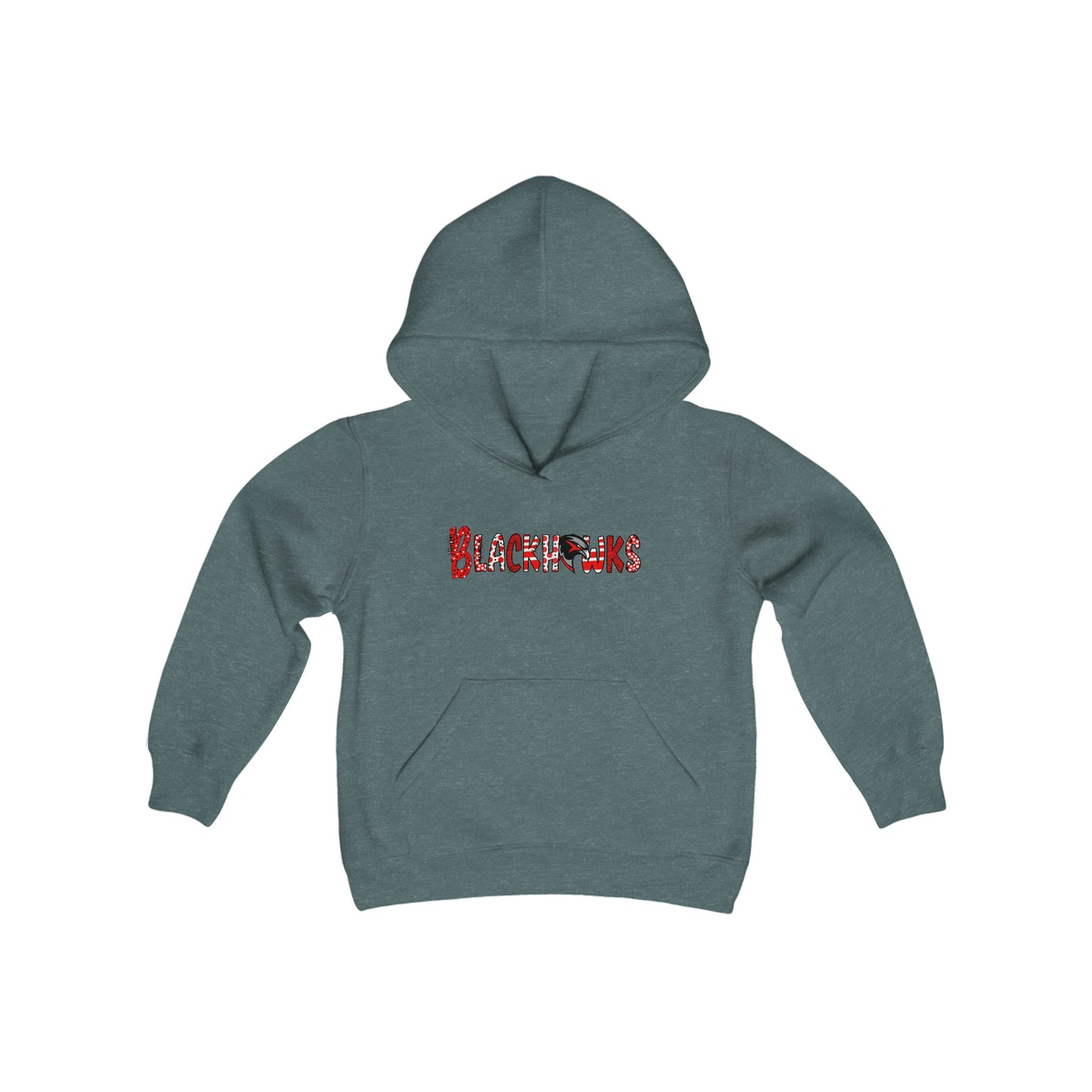 Youth Heavy Blend Hooded Sweatshirt - Blackhawk 2