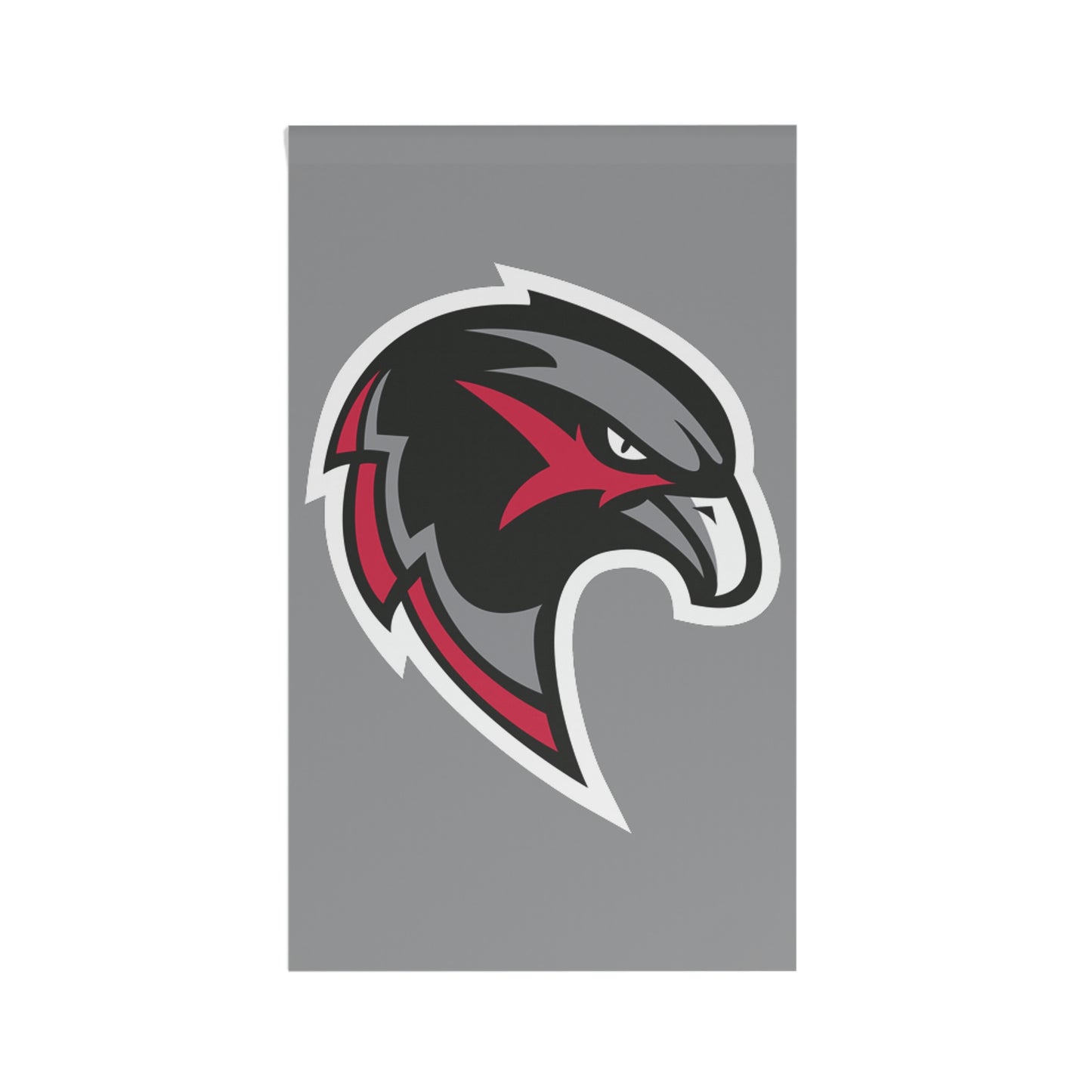 House Banner - Hawk Head - Grey