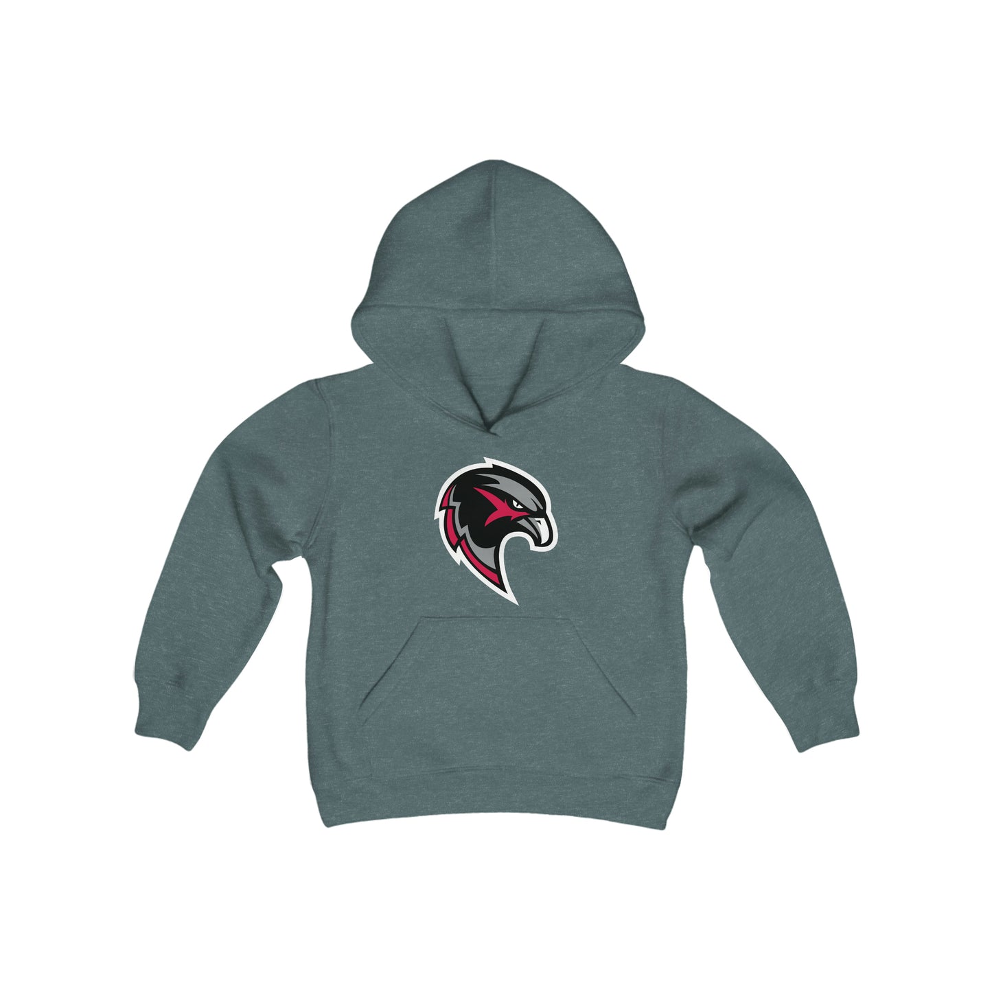 Youth Heavy Blend Hooded Sweatshirt - Hawk Head