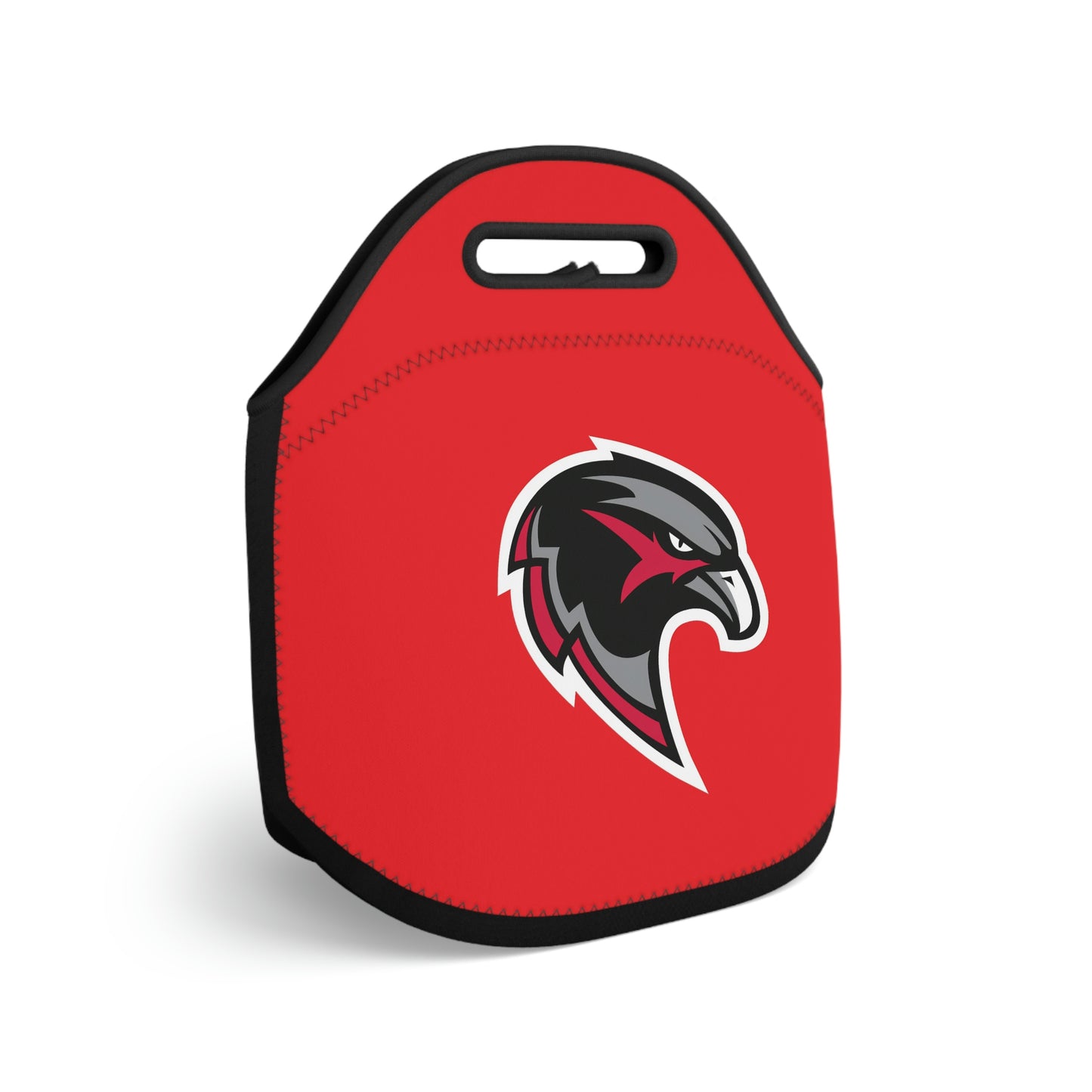 Neoprene Lunch Bag - Hawk Head - Red