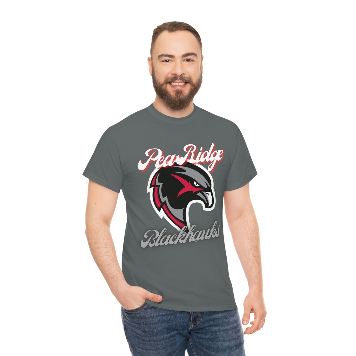 Unisex Heavy Cotton Tee - Pea Ridge BlackHawks