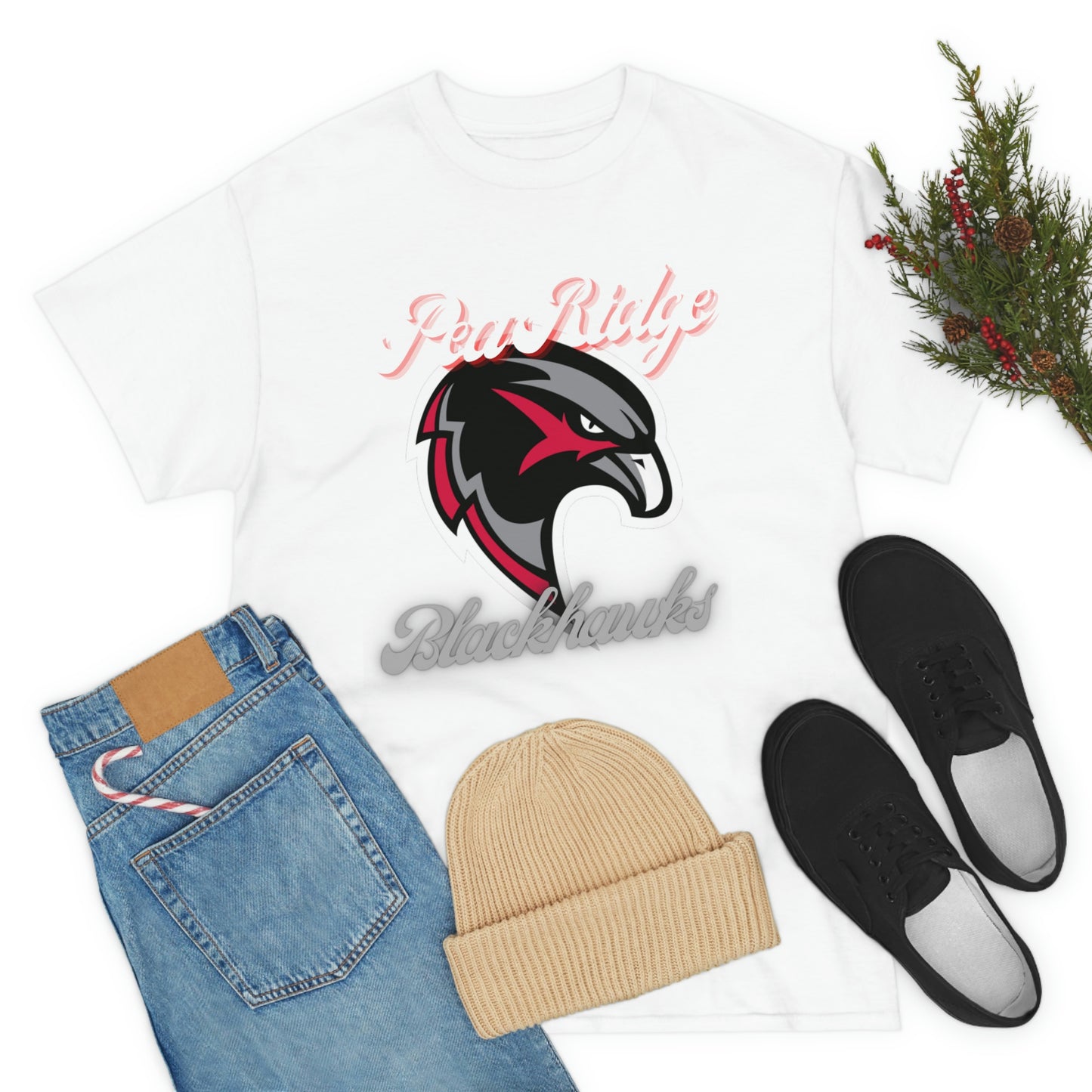 Unisex Heavy Cotton Tee - Pea Ridge BlackHawks