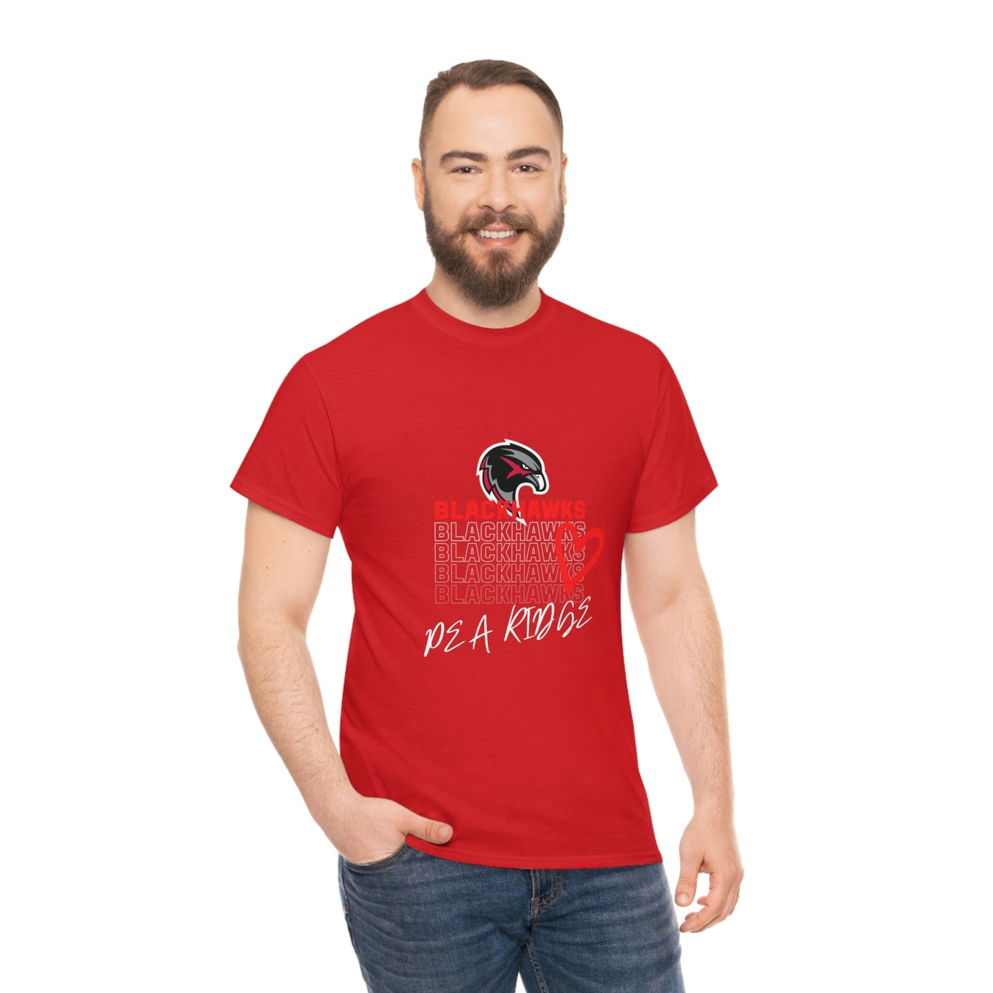 Unisex Heavy Cotton Tee - Pea Ridge Heart