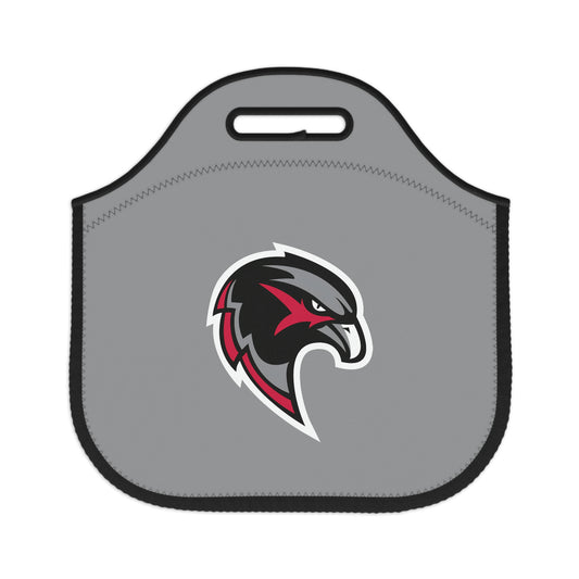 Neoprene Lunch Bag - Hawk Head - Grey