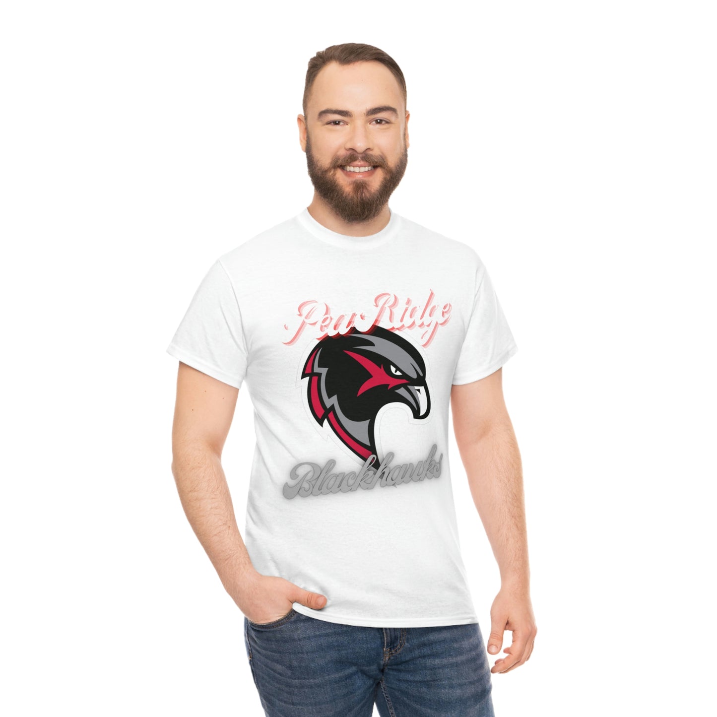 Unisex Heavy Cotton Tee - Pea Ridge BlackHawks