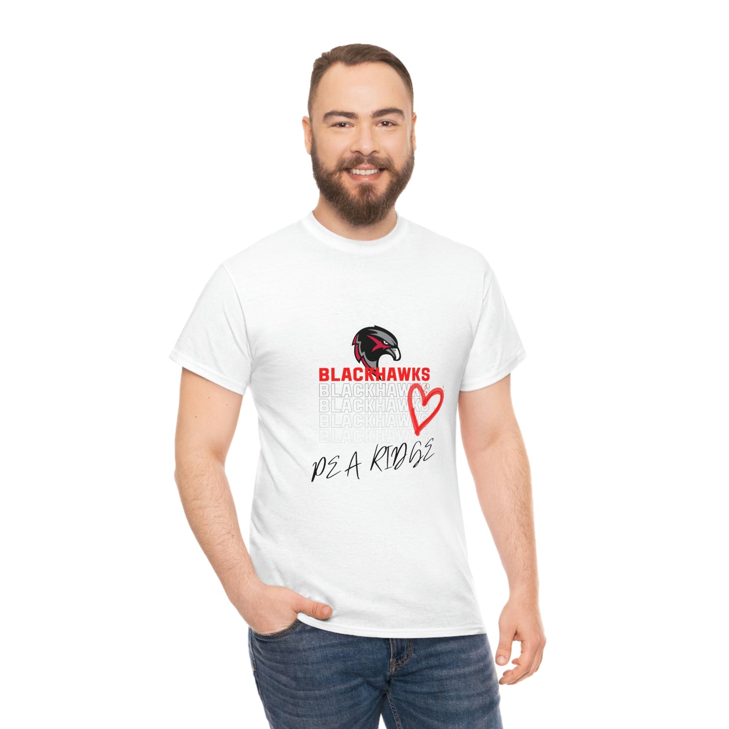 Unisex Heavy Cotton Tee - Pea Ridge Heart