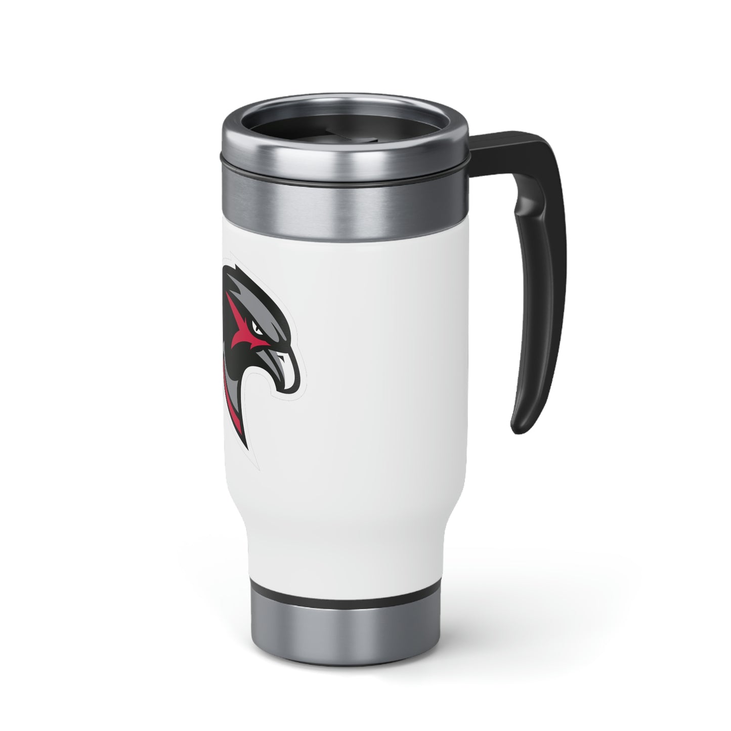 Stainless Steel Travel Mug with Handle, 14oz - Hawkhead