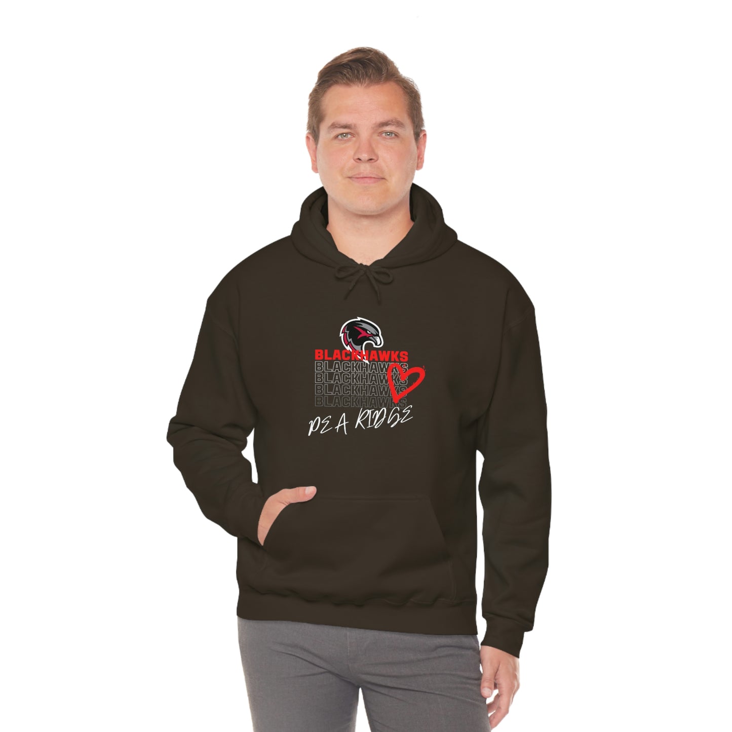 Unisex Heavy Blend™ Hooded Sweatshirt - Pea Ridge Heart