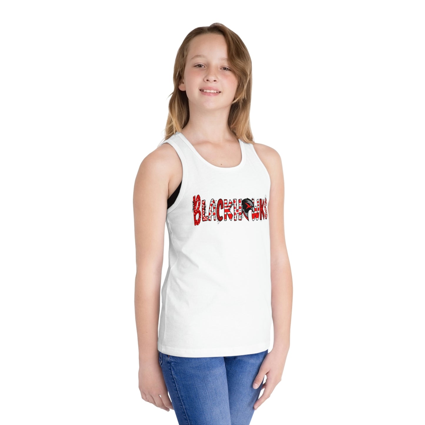 Kid's Jersey Tank Top - Blackhawks 2