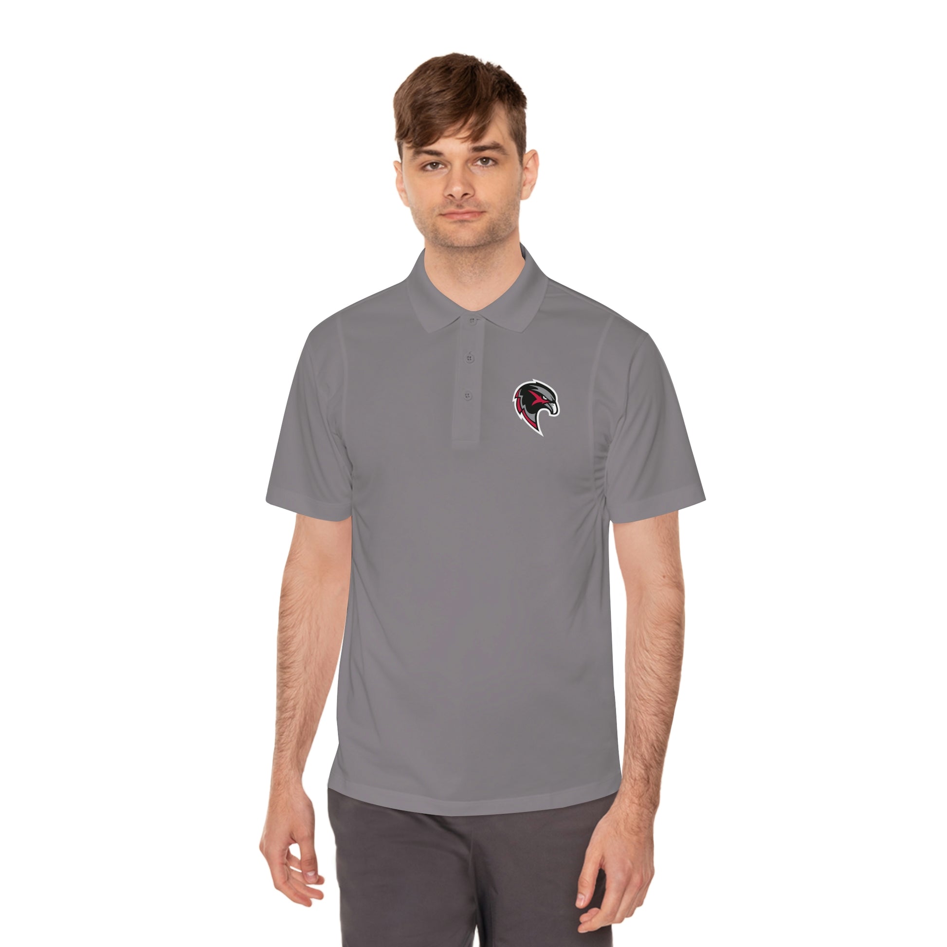 Men's Sport Polo Shirt - Hawk Head – Pea Ridge Blackhawk Store