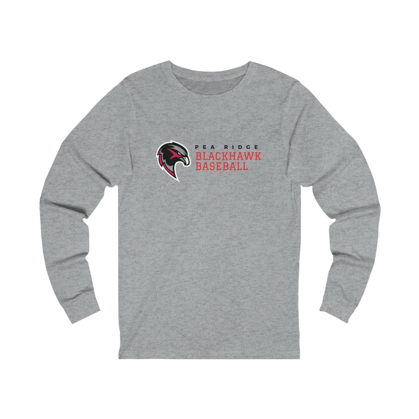 Unisex Jersey Long Sleeve Tee - Pea Ridge Baseball 1