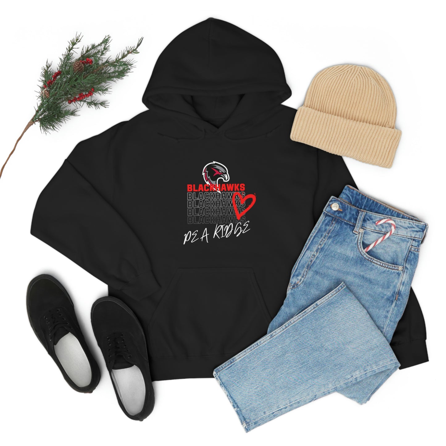 Unisex Heavy Blend™ Hooded Sweatshirt - Pea Ridge Heart