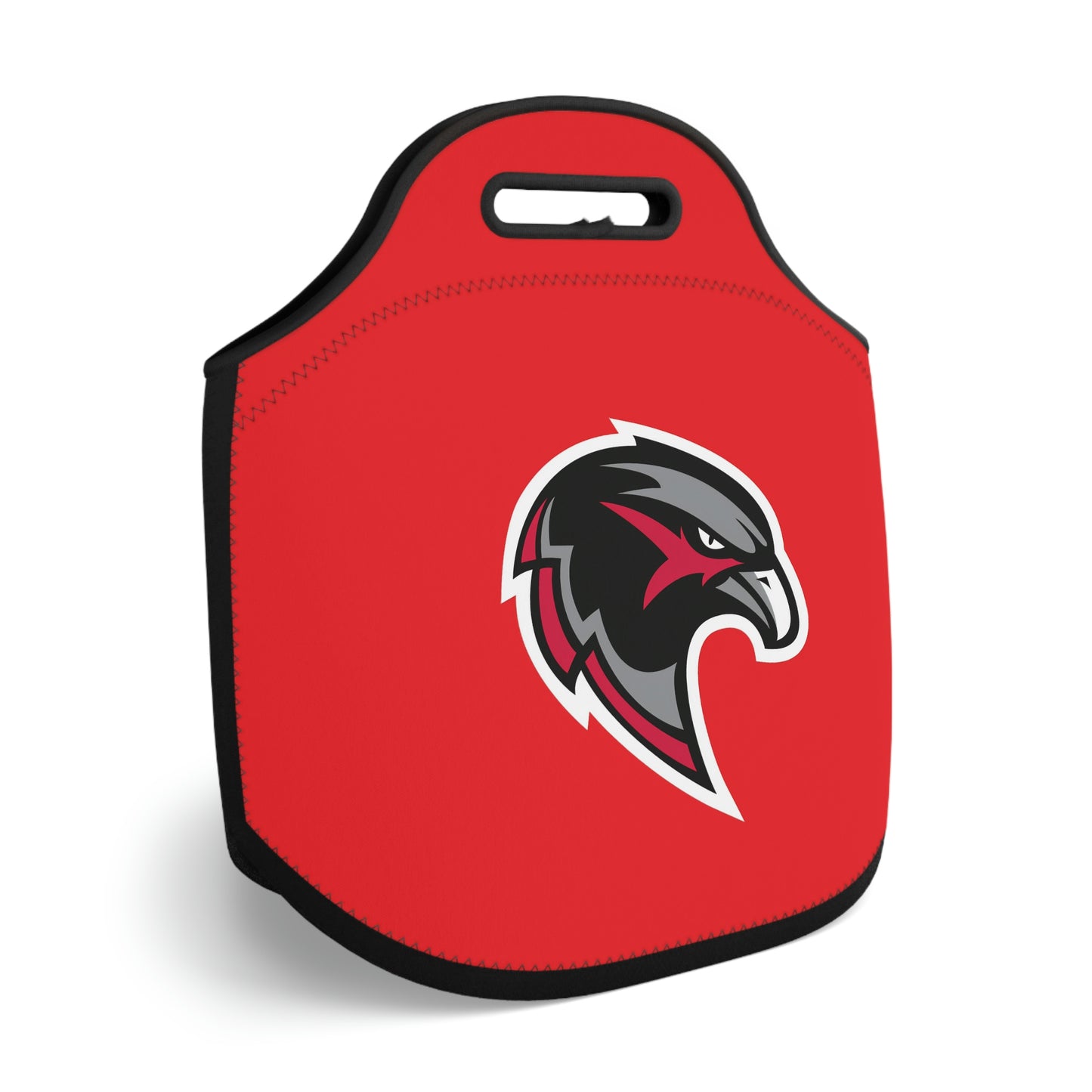 Neoprene Lunch Bag - Hawk Head - Red