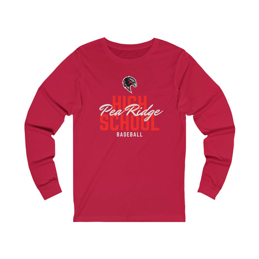 Unisex Jersey Long Sleeve Tee - Pea Ridge Baseball 4