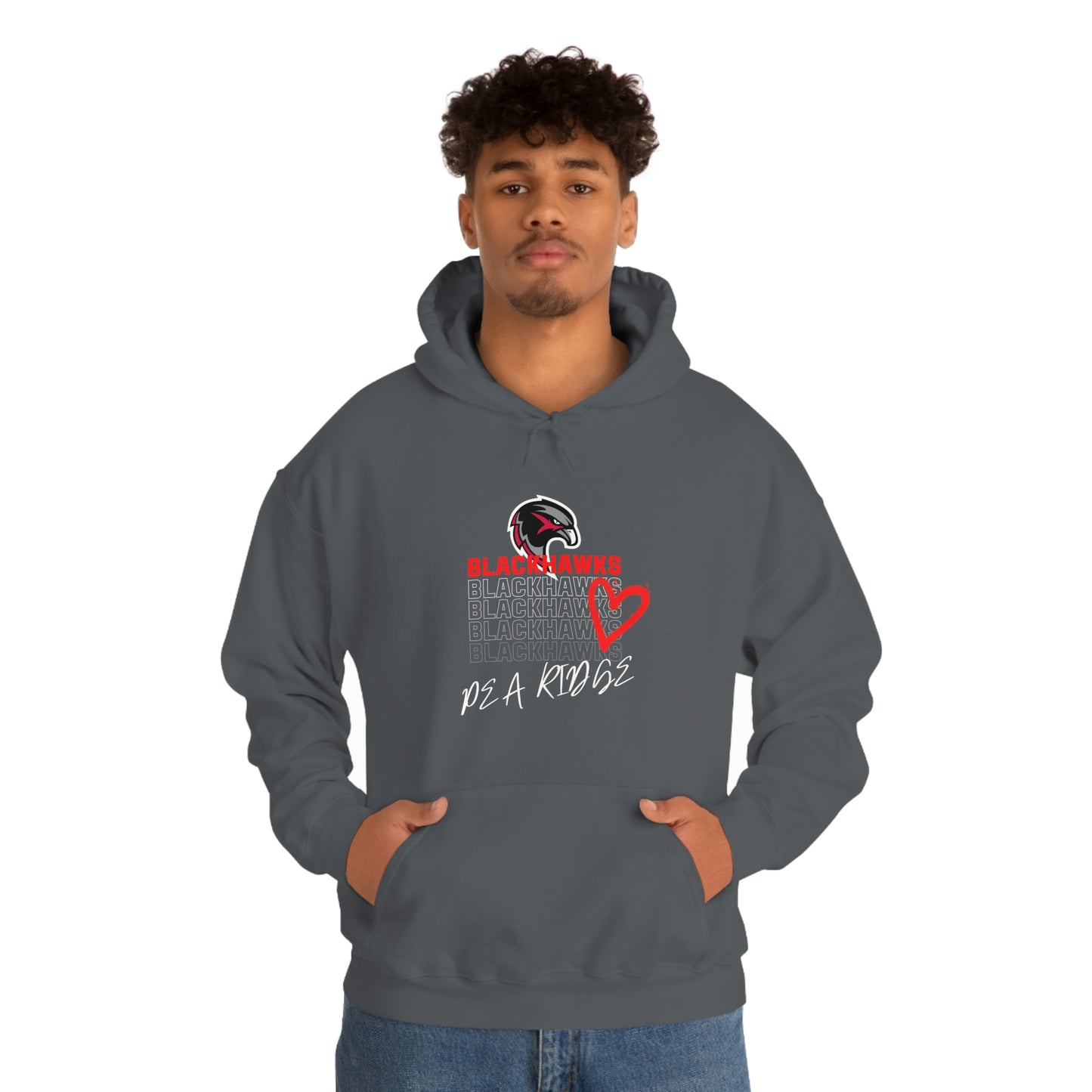 Unisex Heavy Blend™ Hooded Sweatshirt - Pea Ridge Heart