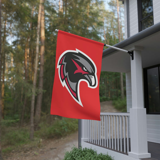 House Banner - Hawk Head - Red