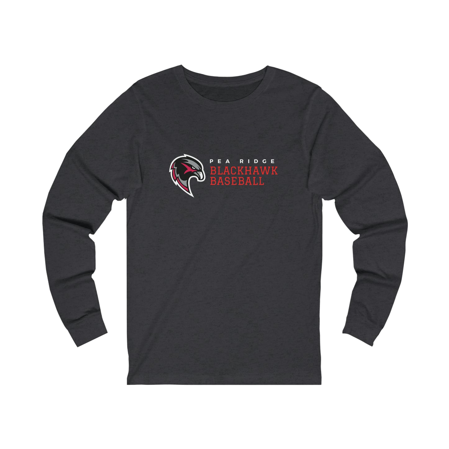 Unisex Jersey Long Sleeve Tee - Pea Ridge Baseball 1