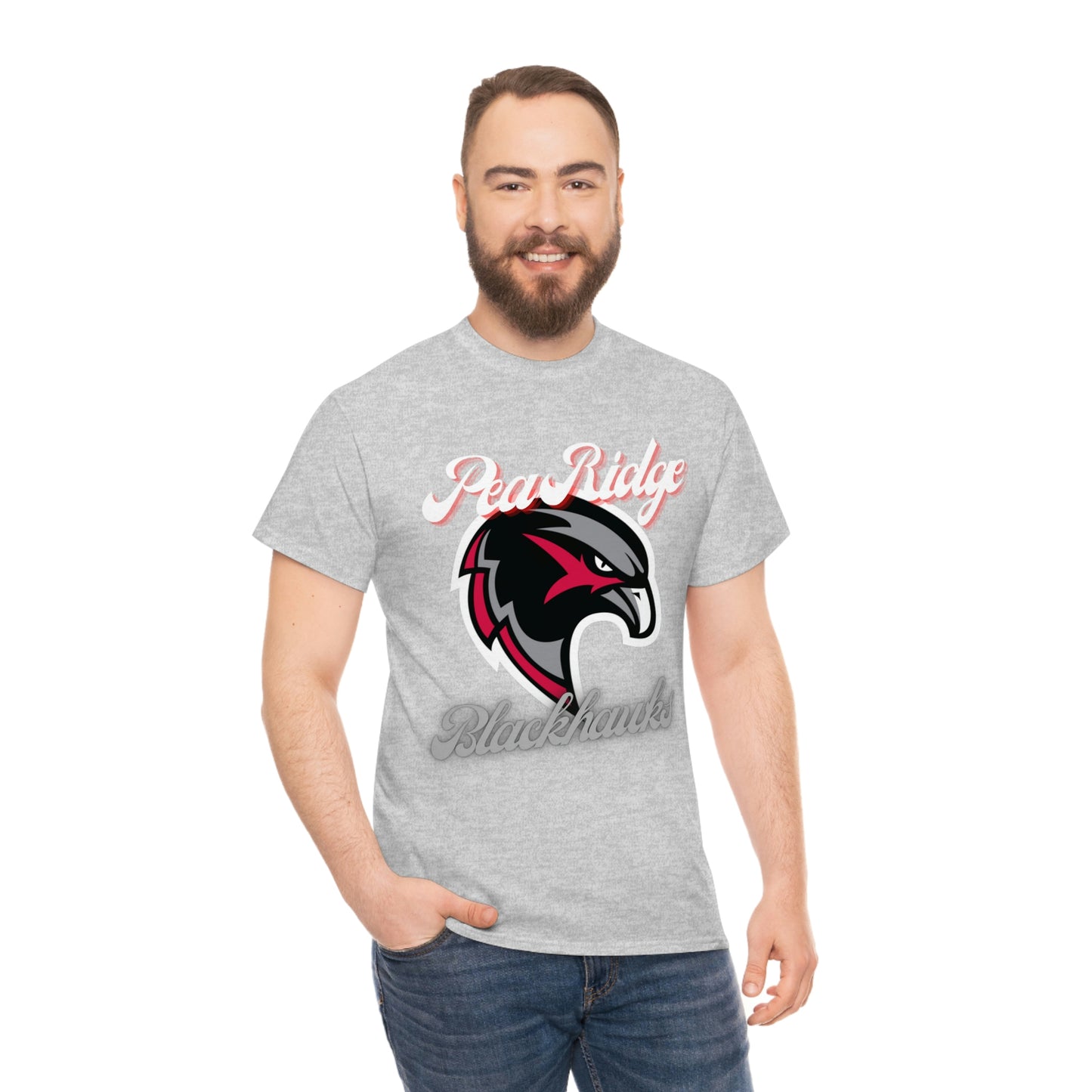 Unisex Heavy Cotton Tee - Pea Ridge BlackHawks