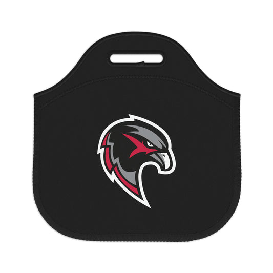 Neoprene Lunch Bag - Hawk Head - Black