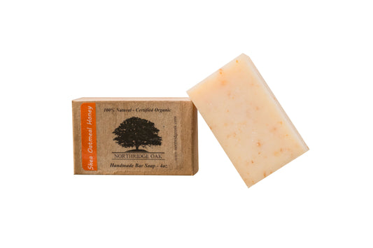 Northridge Oak - Organic Bar Soap - Unscented Oatmeal Honey - 4oz