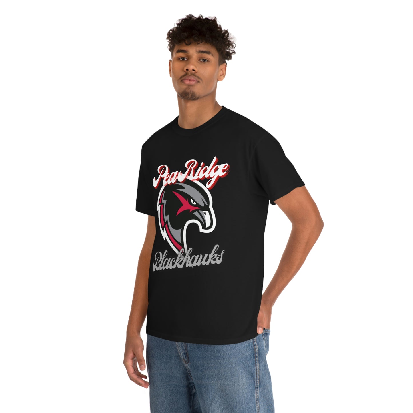 Unisex Heavy Cotton Tee - Pea Ridge BlackHawks