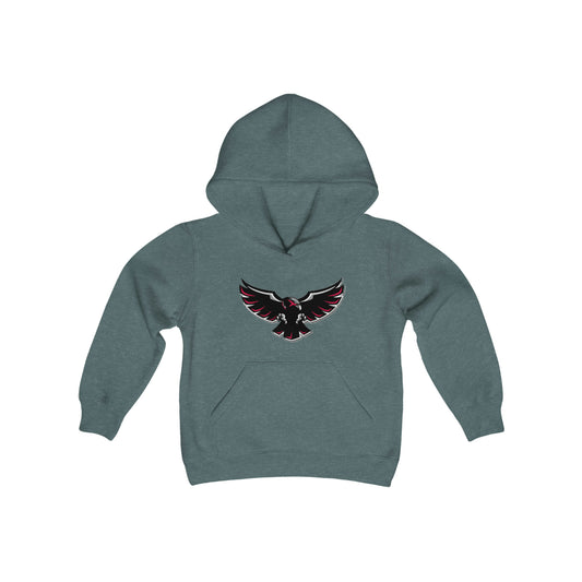 Youth Heavy Blend Hooded Sweatshirt - Flying Hawk