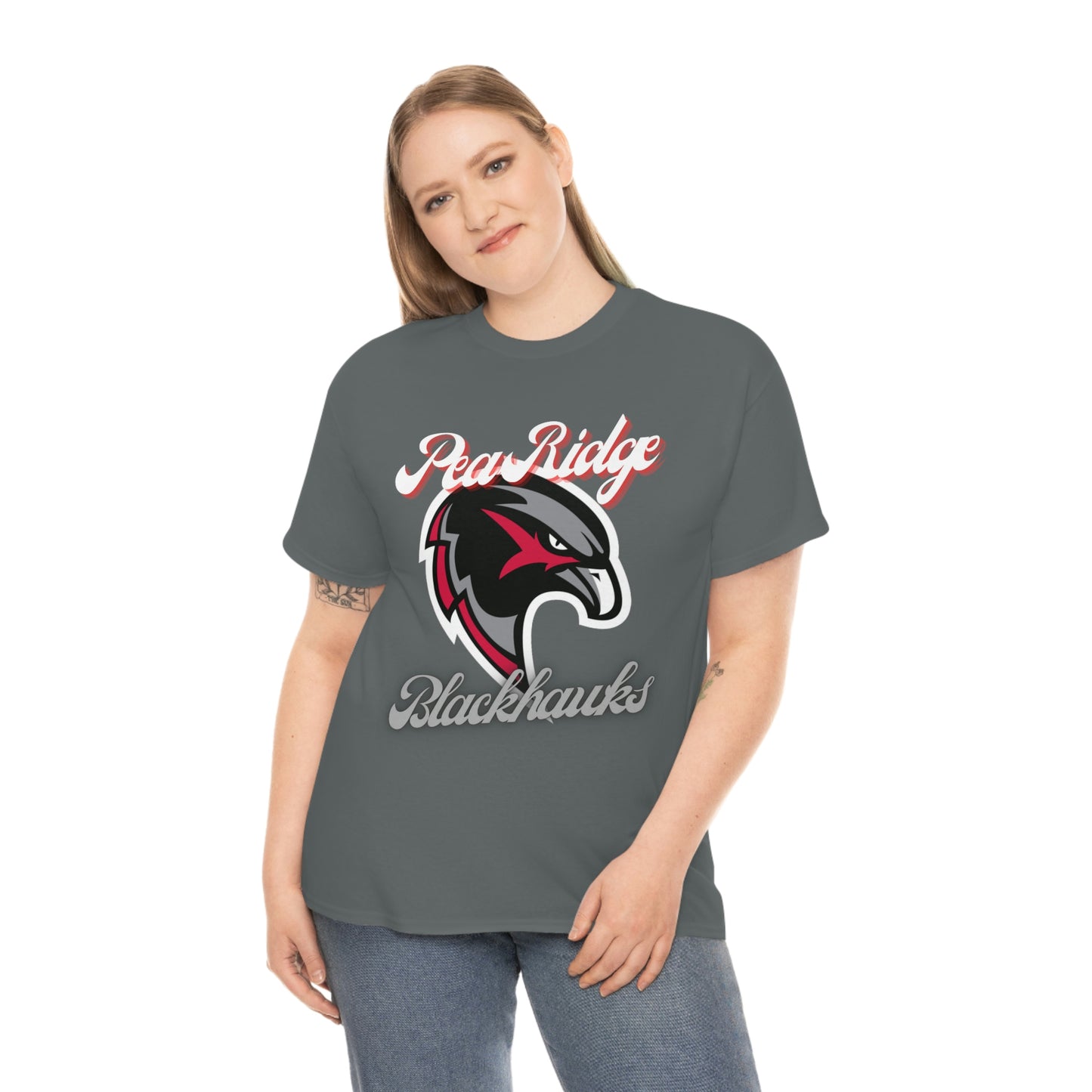 Unisex Heavy Cotton Tee - Pea Ridge BlackHawks