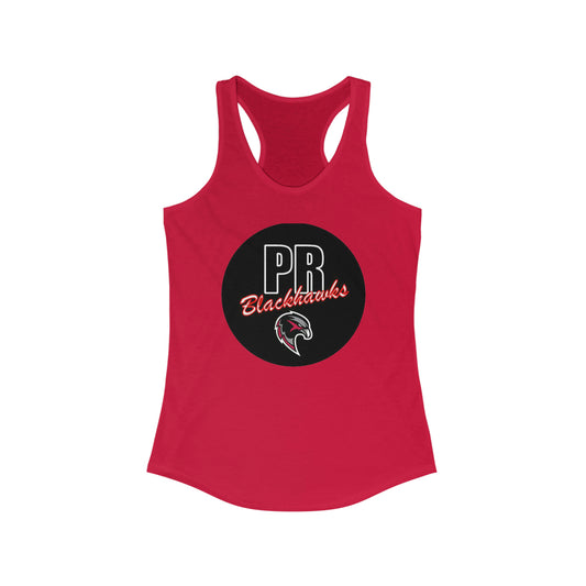 Women's Ideal Racerback Tank - PR Blackhawk Hawkhead