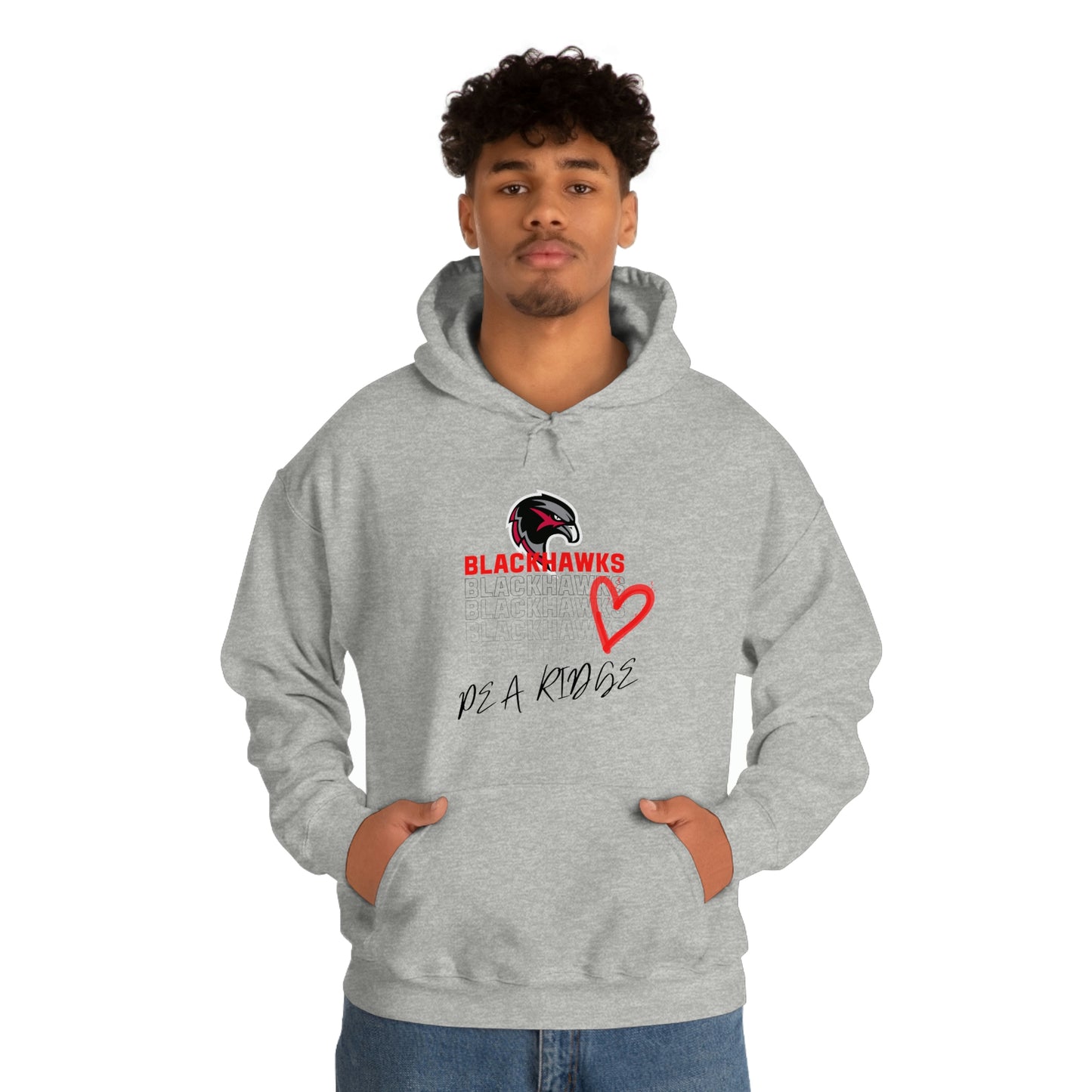 Unisex Heavy Blend™ Hooded Sweatshirt - Pea Ridge Heart