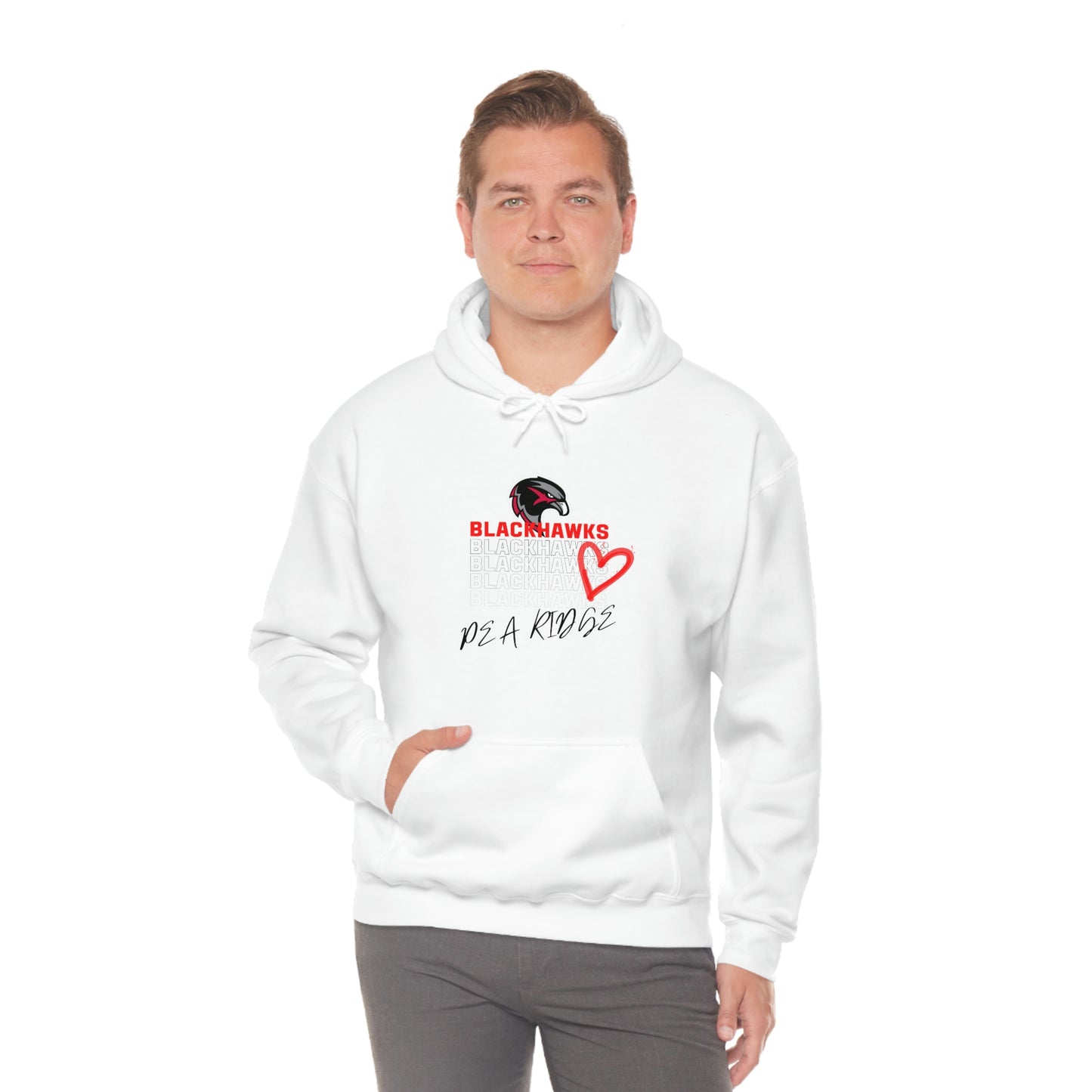 Unisex Heavy Blend™ Hooded Sweatshirt - Pea Ridge Heart