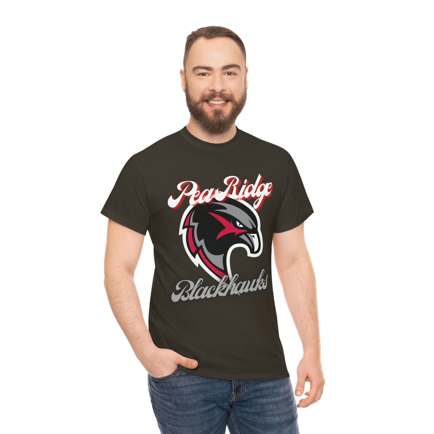 Unisex Heavy Cotton Tee - Pea Ridge BlackHawks