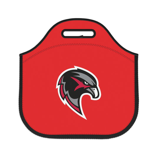 Neoprene Lunch Bag - Hawk Head - Red