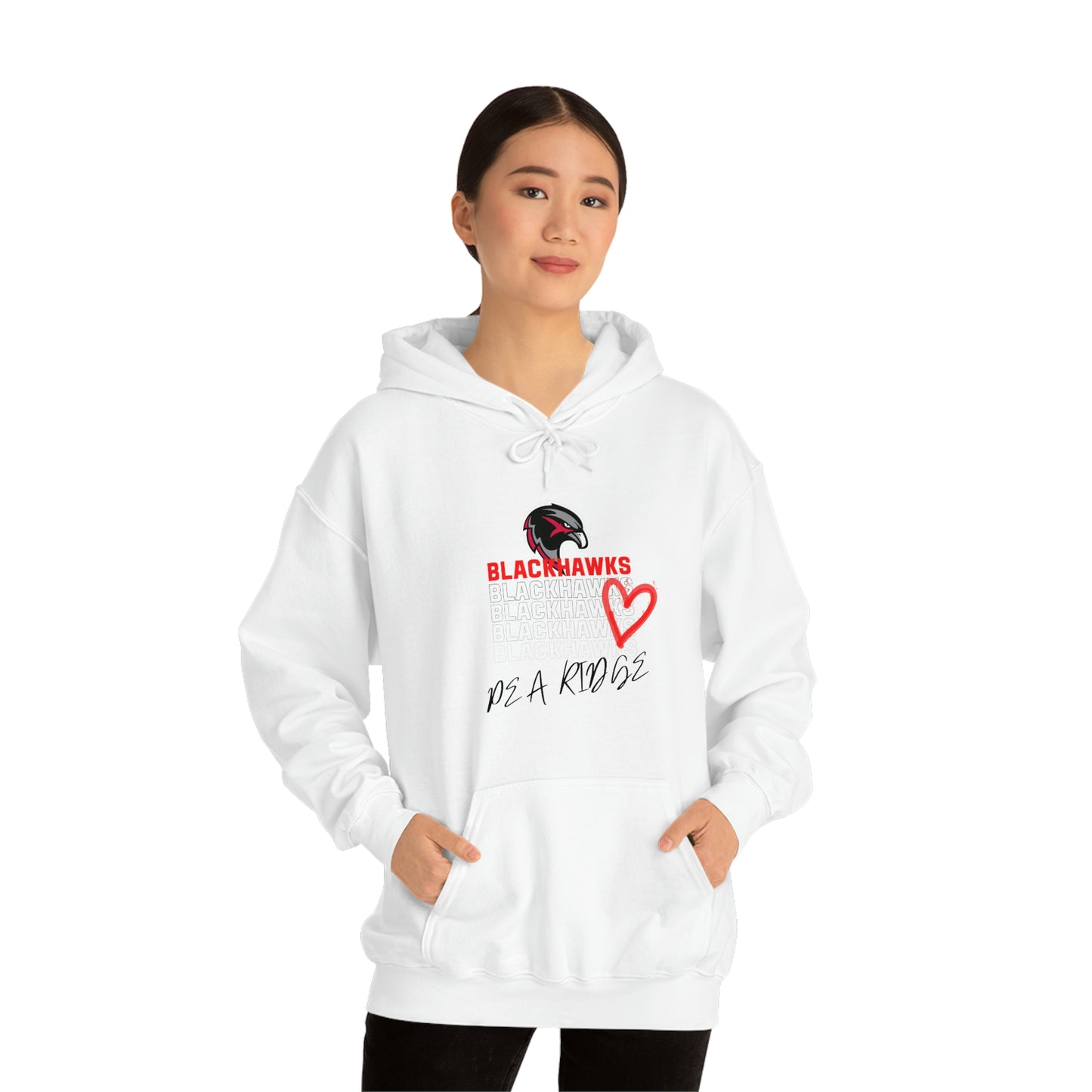 Unisex Heavy Blend™ Hooded Sweatshirt - Pea Ridge Heart