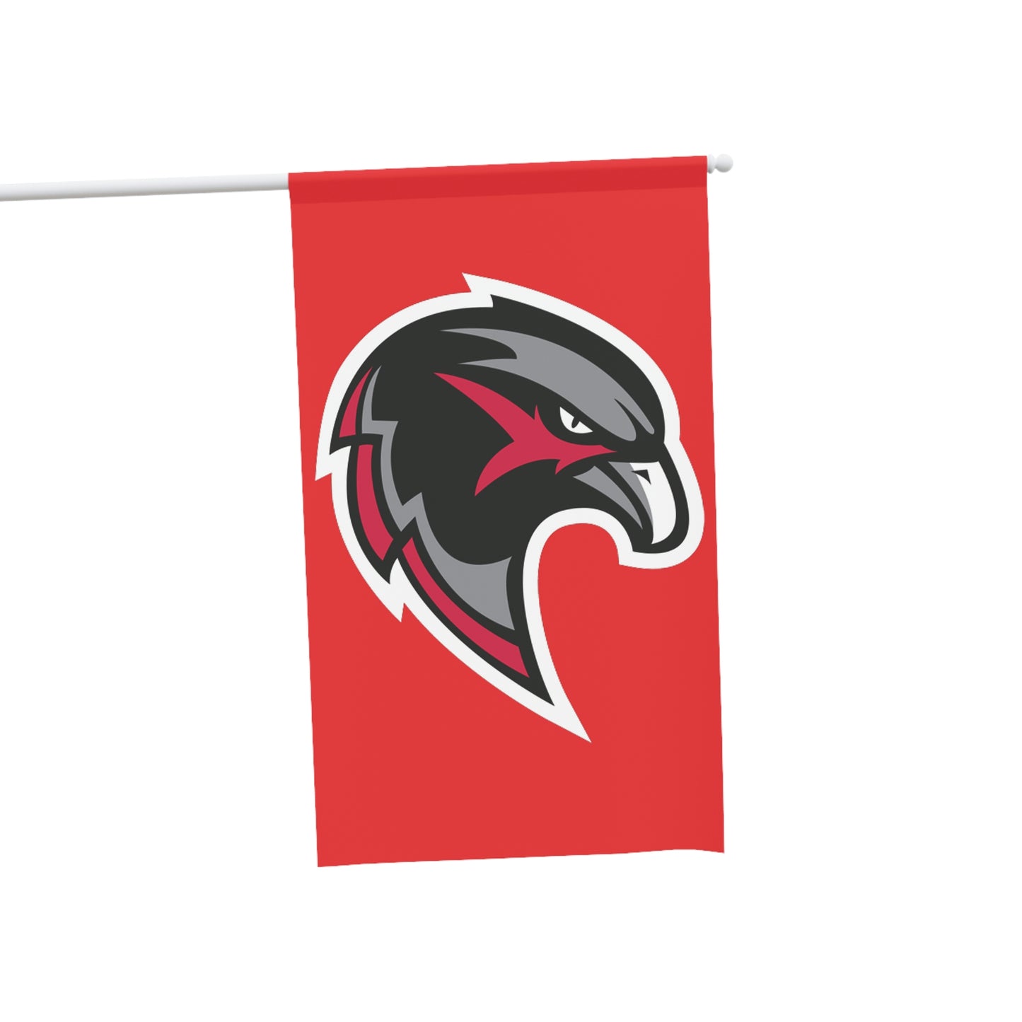 House Banner - Hawk Head - Red