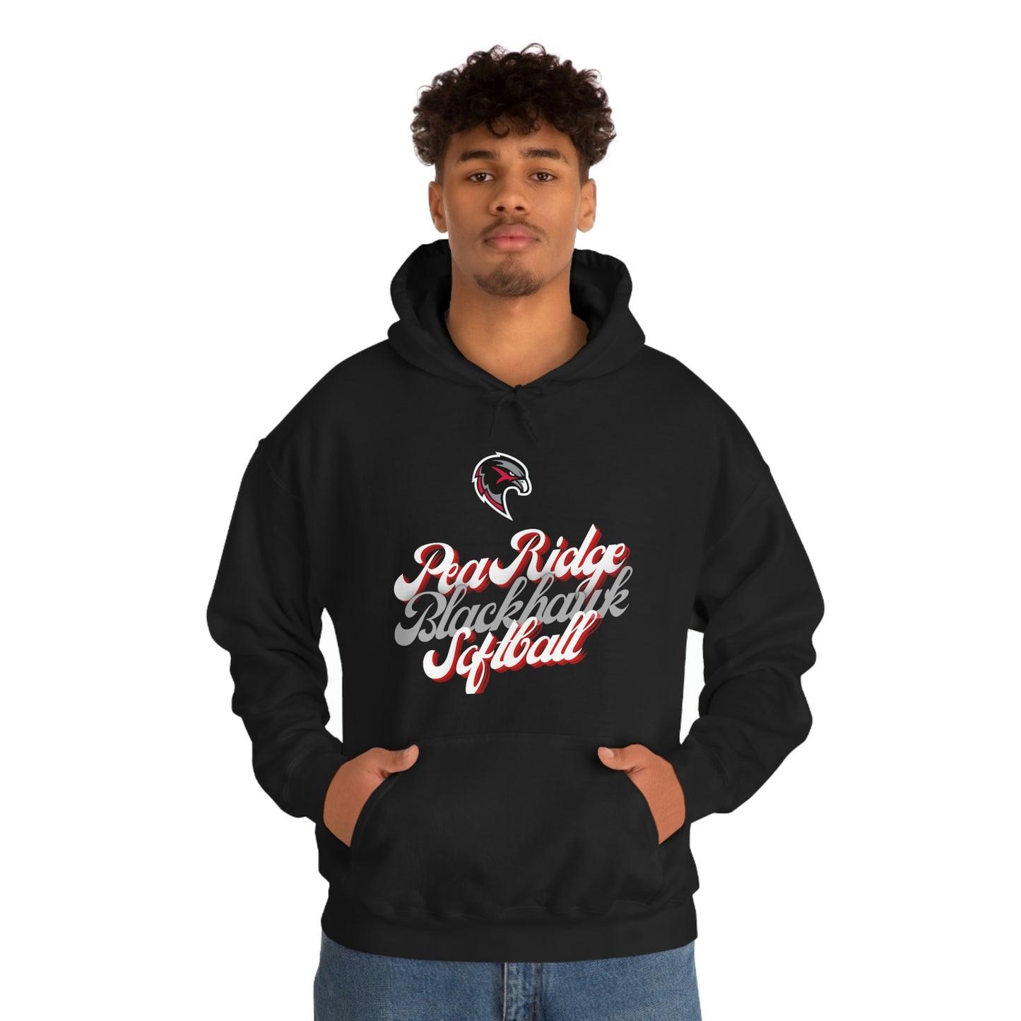 Unisex Heavy Blend™ Hooded Sweatshirt - Pea Ridge Softball 4